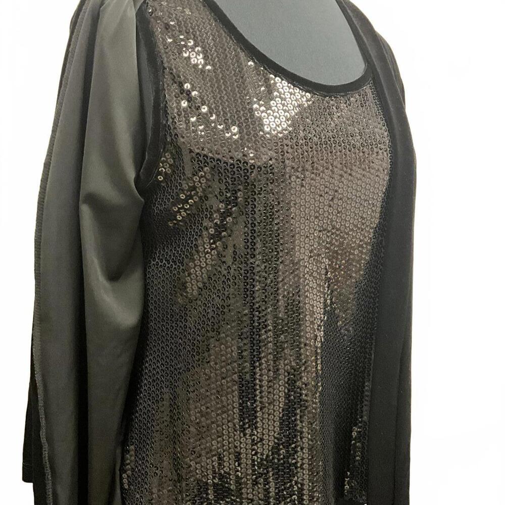 Velvet Mock 2pc Jacket Sequin Cami M - Picture 2 of 4